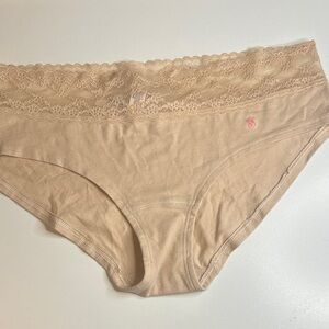 Victoria’s Secret Women's Lace-Trim Hipster Panty in Nude